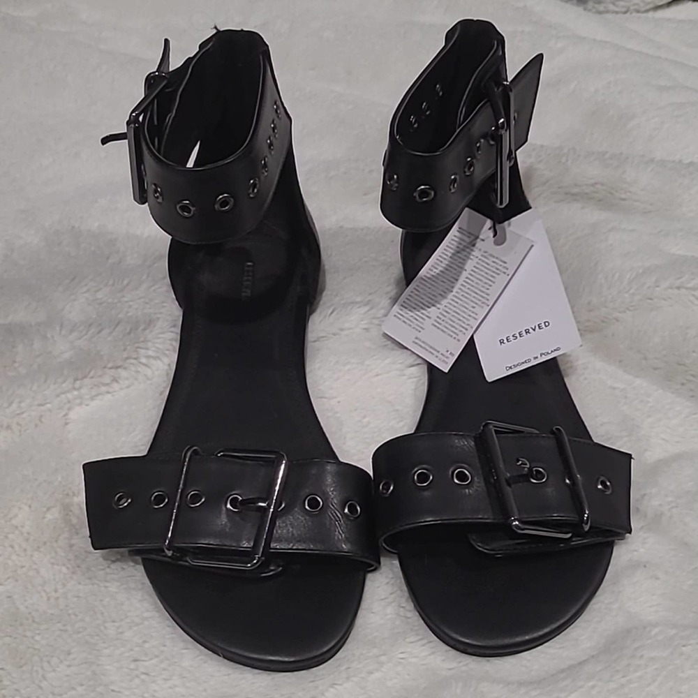 European Black Sandals